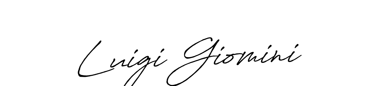 Similarly Antro_Vectra_Bolder is the best handwritten signature design. Signature creator online .You can use it as an online autograph creator for name Luigi Giomini. Luigi Giomini signature style 7 images and pictures png