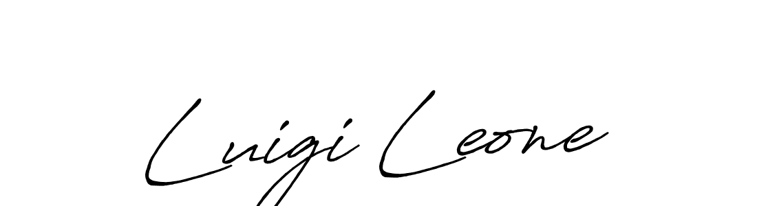 Also we have Luigi Leone name is the best signature style. Create professional handwritten signature collection using Antro_Vectra_Bolder autograph style. Luigi Leone signature style 7 images and pictures png