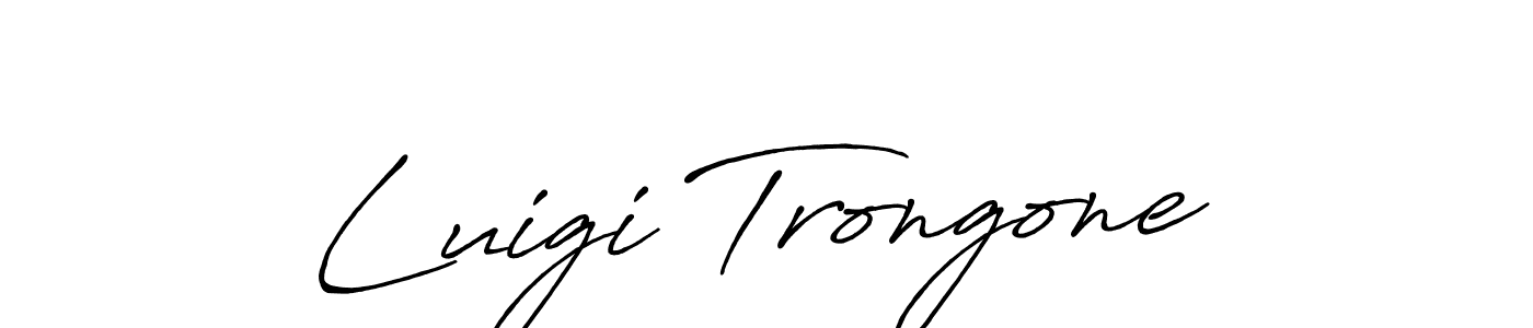 Luigi Trongone stylish signature style. Best Handwritten Sign (Antro_Vectra_Bolder) for my name. Handwritten Signature Collection Ideas for my name Luigi Trongone. Luigi Trongone signature style 7 images and pictures png