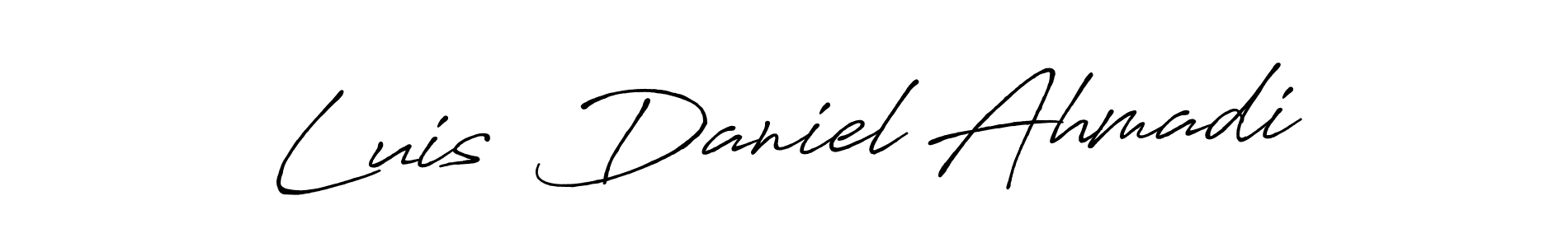 Best and Professional Signature Style for Luis  Daniel Ahmadi. Antro_Vectra_Bolder Best Signature Style Collection. Luis  Daniel Ahmadi signature style 7 images and pictures png