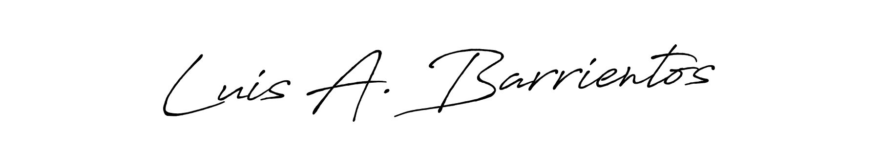 Best and Professional Signature Style for Luis A. Barrientos. Antro_Vectra_Bolder Best Signature Style Collection. Luis A. Barrientos signature style 7 images and pictures png