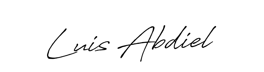 Luis Abdiel stylish signature style. Best Handwritten Sign (Antro_Vectra_Bolder) for my name. Handwritten Signature Collection Ideas for my name Luis Abdiel. Luis Abdiel signature style 7 images and pictures png