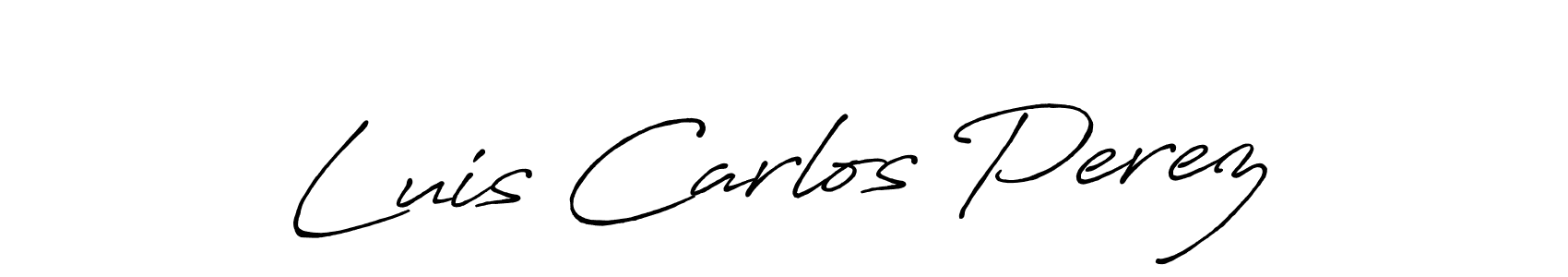 Once you've used our free online signature maker to create your best signature Antro_Vectra_Bolder style, it's time to enjoy all of the benefits that Luis Carlos Perez name signing documents. Luis Carlos Perez signature style 7 images and pictures png