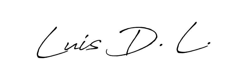 Design your own signature with our free online signature maker. With this signature software, you can create a handwritten (Antro_Vectra_Bolder) signature for name Luis D. L.. Luis D. L. signature style 7 images and pictures png