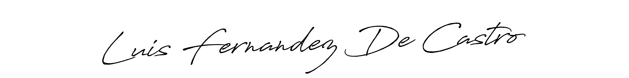 It looks lik you need a new signature style for name Luis Fernandez De Castro. Design unique handwritten (Antro_Vectra_Bolder) signature with our free signature maker in just a few clicks. Luis Fernandez De Castro signature style 7 images and pictures png