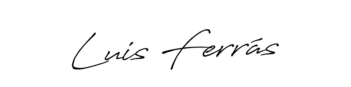 How to make Luis Ferrás signature? Antro_Vectra_Bolder is a professional autograph style. Create handwritten signature for Luis Ferrás name. Luis Ferrás signature style 7 images and pictures png