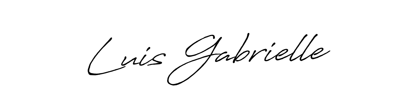 Also You can easily find your signature by using the search form. We will create Luis Gabrielle name handwritten signature images for you free of cost using Antro_Vectra_Bolder sign style. Luis Gabrielle signature style 7 images and pictures png