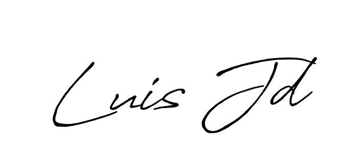 Also we have Luis Jd name is the best signature style. Create professional handwritten signature collection using Antro_Vectra_Bolder autograph style. Luis Jd signature style 7 images and pictures png