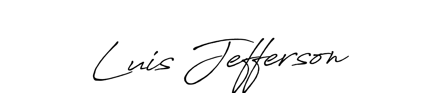 You should practise on your own different ways (Antro_Vectra_Bolder) to write your name (Luis Jefferson) in signature. don't let someone else do it for you. Luis Jefferson signature style 7 images and pictures png