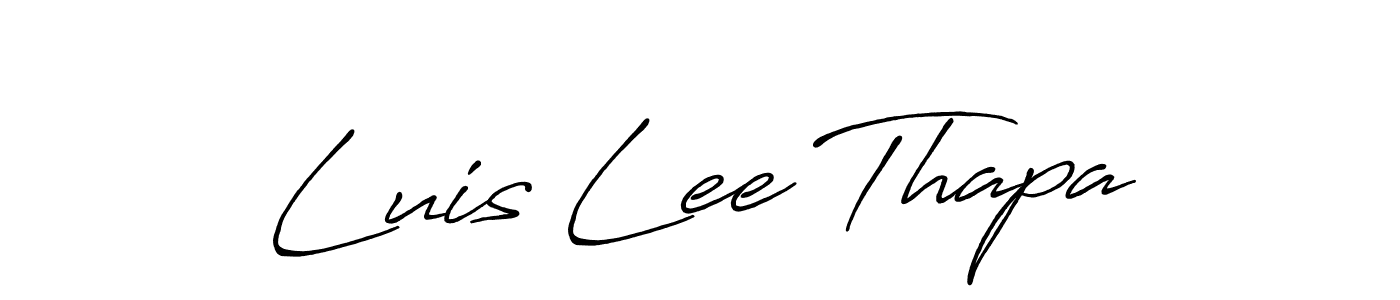 This is the best signature style for the Luis Lee Thapa name. Also you like these signature font (Antro_Vectra_Bolder). Mix name signature. Luis Lee Thapa signature style 7 images and pictures png