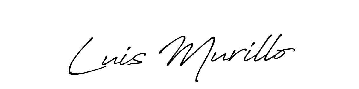 Make a short Luis Murillo signature style. Manage your documents anywhere anytime using Antro_Vectra_Bolder. Create and add eSignatures, submit forms, share and send files easily. Luis Murillo signature style 7 images and pictures png