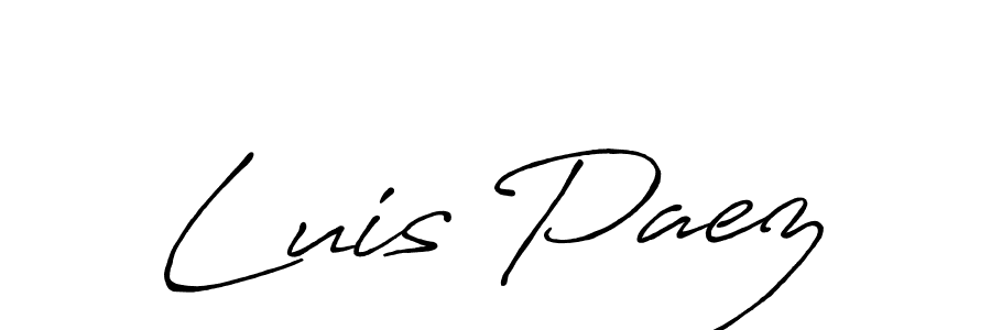 You should practise on your own different ways (Antro_Vectra_Bolder) to write your name (Luis Paez) in signature. don't let someone else do it for you. Luis Paez signature style 7 images and pictures png