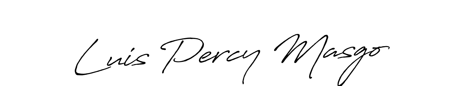 Luis Percy Masgo stylish signature style. Best Handwritten Sign (Antro_Vectra_Bolder) for my name. Handwritten Signature Collection Ideas for my name Luis Percy Masgo. Luis Percy Masgo signature style 7 images and pictures png