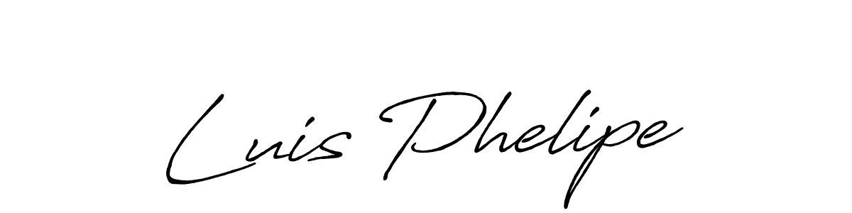 How to make Luis Phelipe name signature. Use Antro_Vectra_Bolder style for creating short signs online. This is the latest handwritten sign. Luis Phelipe signature style 7 images and pictures png