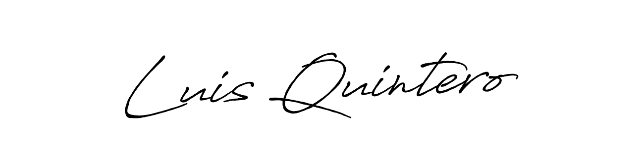 Also we have Luis Quintero name is the best signature style. Create professional handwritten signature collection using Antro_Vectra_Bolder autograph style. Luis Quintero signature style 7 images and pictures png