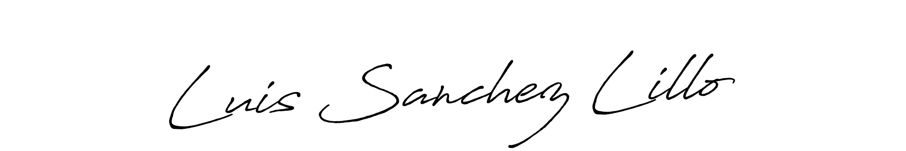 Also we have Luis Sanchez Lillo name is the best signature style. Create professional handwritten signature collection using Antro_Vectra_Bolder autograph style. Luis Sanchez Lillo signature style 7 images and pictures png