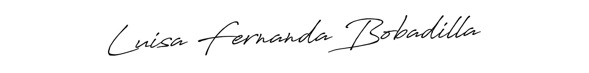 Also we have Luisa Fernanda Bobadilla name is the best signature style. Create professional handwritten signature collection using Antro_Vectra_Bolder autograph style. Luisa Fernanda Bobadilla signature style 7 images and pictures png