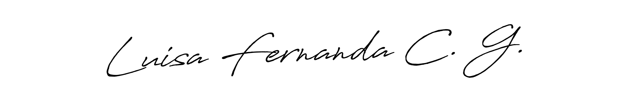 Use a signature maker to create a handwritten signature online. With this signature software, you can design (Antro_Vectra_Bolder) your own signature for name Luisa Fernanda C. G.. Luisa Fernanda C. G. signature style 7 images and pictures png