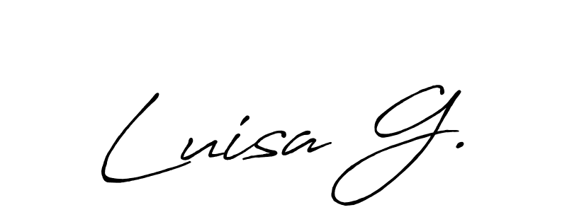 Here are the top 10 professional signature styles for the name Luisa G.. These are the best autograph styles you can use for your name. Luisa G. signature style 7 images and pictures png