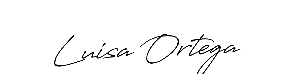 It looks lik you need a new signature style for name Luisa Ortega. Design unique handwritten (Antro_Vectra_Bolder) signature with our free signature maker in just a few clicks. Luisa Ortega signature style 7 images and pictures png