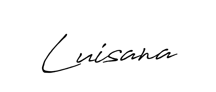 Make a beautiful signature design for name Luisana. Use this online signature maker to create a handwritten signature for free. Luisana signature style 7 images and pictures png