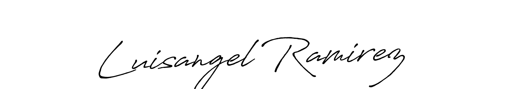 Make a short Luisangel Ramirez signature style. Manage your documents anywhere anytime using Antro_Vectra_Bolder. Create and add eSignatures, submit forms, share and send files easily. Luisangel Ramirez signature style 7 images and pictures png