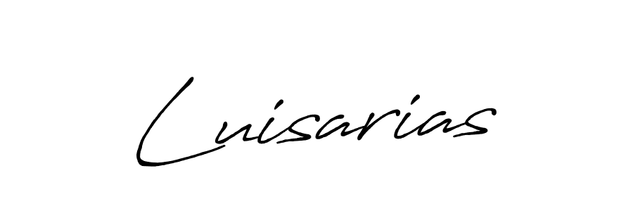 Create a beautiful signature design for name Luisarias. With this signature (Antro_Vectra_Bolder) fonts, you can make a handwritten signature for free. Luisarias signature style 7 images and pictures png