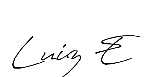 Make a beautiful signature design for name Luiz E. Use this online signature maker to create a handwritten signature for free. Luiz E signature style 7 images and pictures png