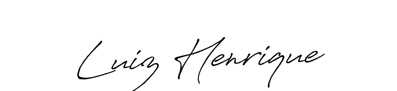 How to make Luiz Henrique name signature. Use Antro_Vectra_Bolder style for creating short signs online. This is the latest handwritten sign. Luiz Henrique signature style 7 images and pictures png