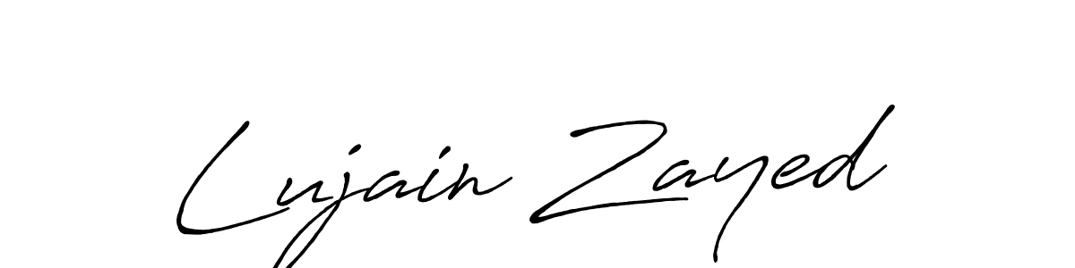 This is the best signature style for the Lujain Zayed name. Also you like these signature font (Antro_Vectra_Bolder). Mix name signature. Lujain Zayed signature style 7 images and pictures png