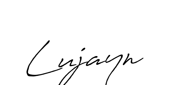 How to make Lujayn signature? Antro_Vectra_Bolder is a professional autograph style. Create handwritten signature for Lujayn name. Lujayn signature style 7 images and pictures png
