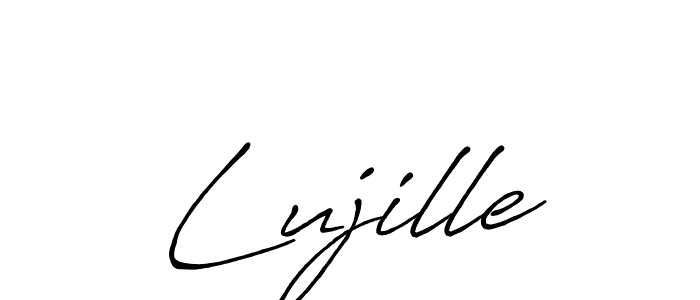 Create a beautiful signature design for name Lujille. With this signature (Antro_Vectra_Bolder) fonts, you can make a handwritten signature for free. Lujille signature style 7 images and pictures png