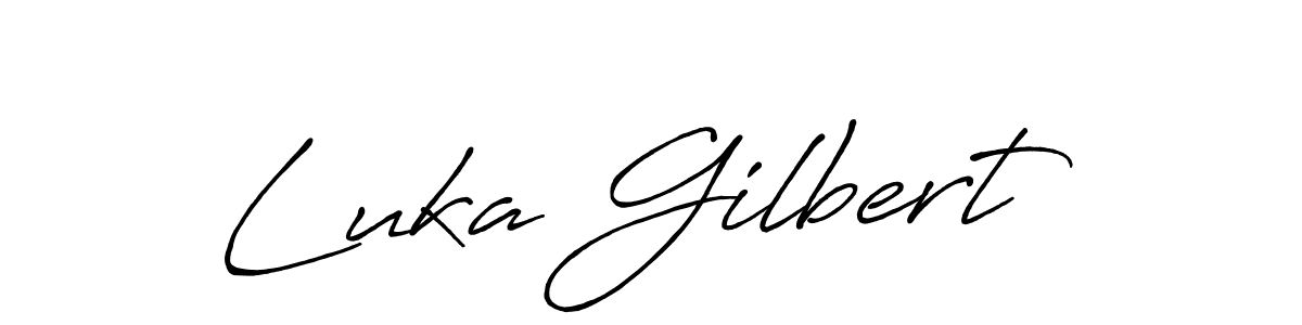 The best way (Antro_Vectra_Bolder) to make a short signature is to pick only two or three words in your name. The name Luka Gilbert include a total of six letters. For converting this name. Luka Gilbert signature style 7 images and pictures png