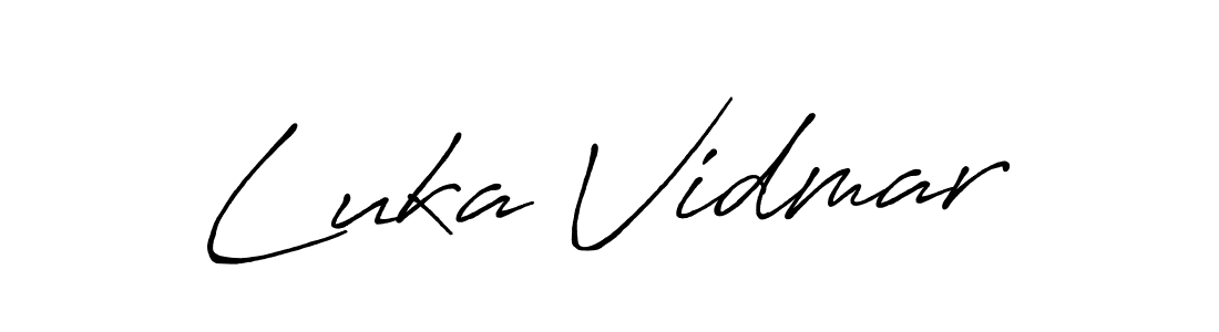 You can use this online signature creator to create a handwritten signature for the name Luka Vidmar. This is the best online autograph maker. Luka Vidmar signature style 7 images and pictures png