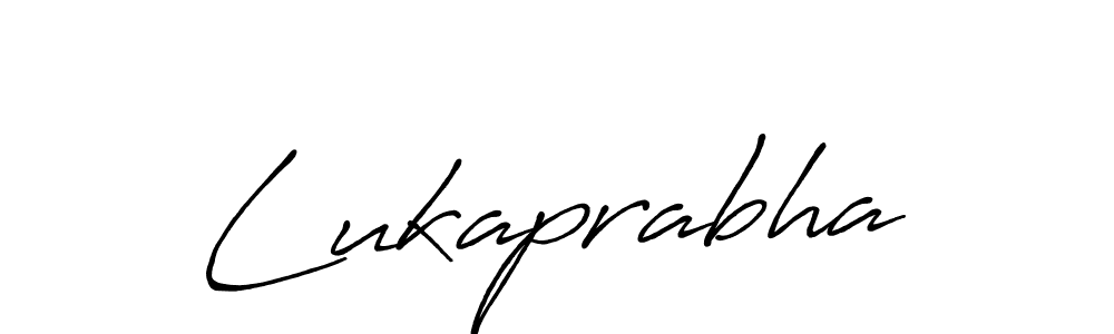 Use a signature maker to create a handwritten signature online. With this signature software, you can design (Antro_Vectra_Bolder) your own signature for name Lukaprabha. Lukaprabha signature style 7 images and pictures png