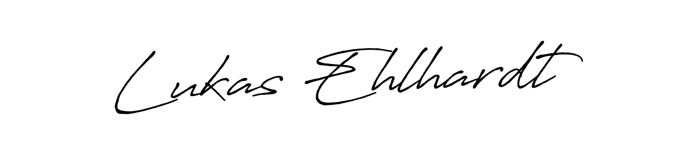 Create a beautiful signature design for name Lukas Ehlhardt. With this signature (Antro_Vectra_Bolder) fonts, you can make a handwritten signature for free. Lukas Ehlhardt signature style 7 images and pictures png