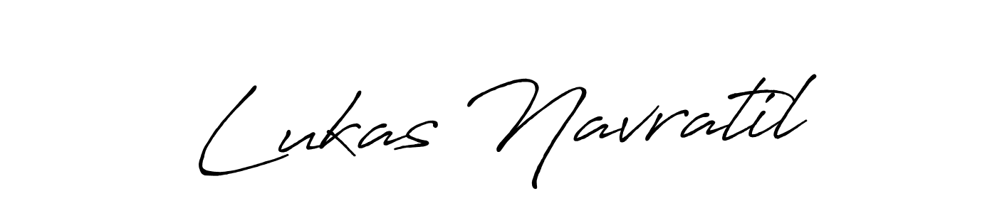 Create a beautiful signature design for name Lukas Navratil. With this signature (Antro_Vectra_Bolder) fonts, you can make a handwritten signature for free. Lukas Navratil signature style 7 images and pictures png