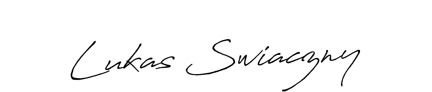 It looks lik you need a new signature style for name Lukas Swiaczny. Design unique handwritten (Antro_Vectra_Bolder) signature with our free signature maker in just a few clicks. Lukas Swiaczny signature style 7 images and pictures png