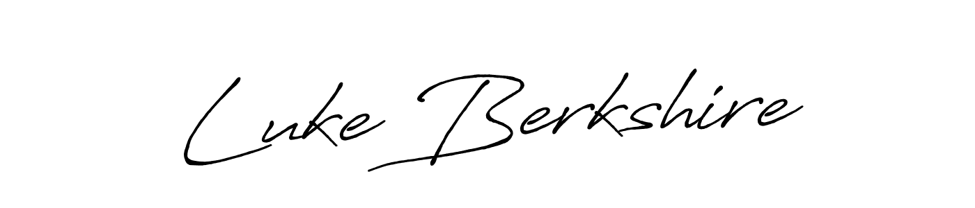 Luke Berkshire stylish signature style. Best Handwritten Sign (Antro_Vectra_Bolder) for my name. Handwritten Signature Collection Ideas for my name Luke Berkshire. Luke Berkshire signature style 7 images and pictures png