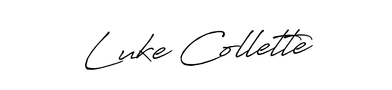 It looks lik you need a new signature style for name Luke Collette. Design unique handwritten (Antro_Vectra_Bolder) signature with our free signature maker in just a few clicks. Luke Collette signature style 7 images and pictures png