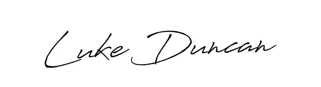 Create a beautiful signature design for name Luke Duncan. With this signature (Antro_Vectra_Bolder) fonts, you can make a handwritten signature for free. Luke Duncan signature style 7 images and pictures png