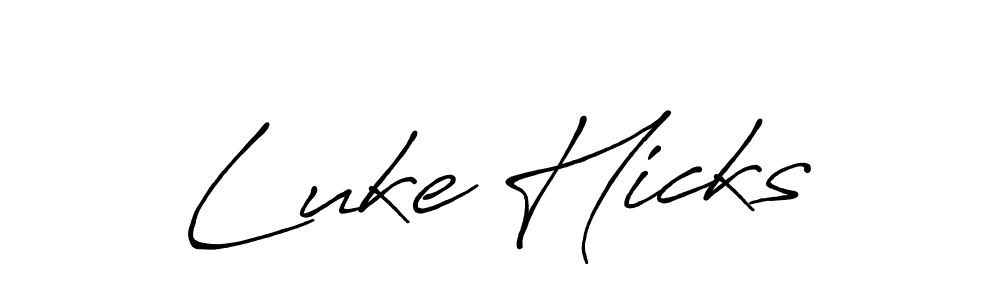 How to make Luke Hicks signature? Antro_Vectra_Bolder is a professional autograph style. Create handwritten signature for Luke Hicks name. Luke Hicks signature style 7 images and pictures png