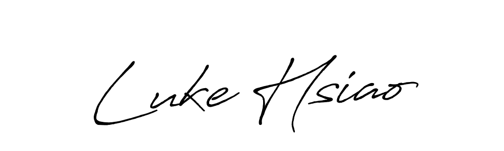 Use a signature maker to create a handwritten signature online. With this signature software, you can design (Antro_Vectra_Bolder) your own signature for name Luke Hsiao. Luke Hsiao signature style 7 images and pictures png