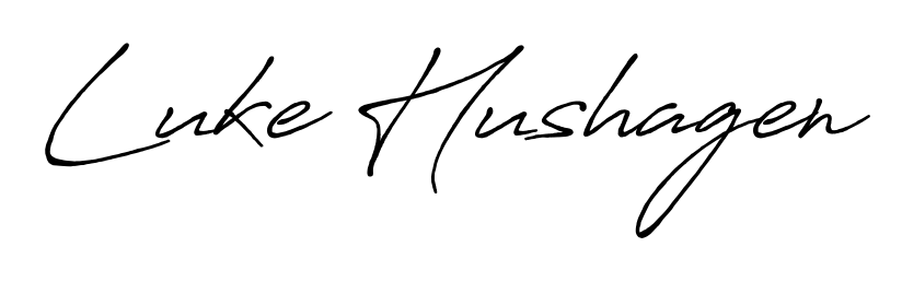 Get inspired by this graceful Antro_Vectra_Bolder signature style for name Luke Hushagen. Smooth loops and balanced proportions for everyday use. Luke Hushagen signature style 7 images and pictures png