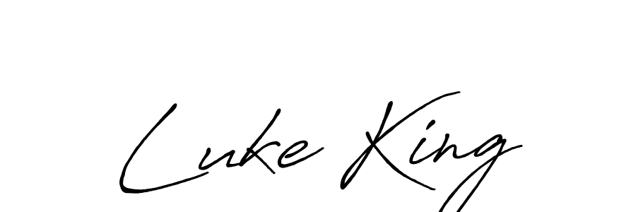 Luke King stylish signature style. Best Handwritten Sign (Antro_Vectra_Bolder) for my name. Handwritten Signature Collection Ideas for my name Luke King. Luke King signature style 7 images and pictures png