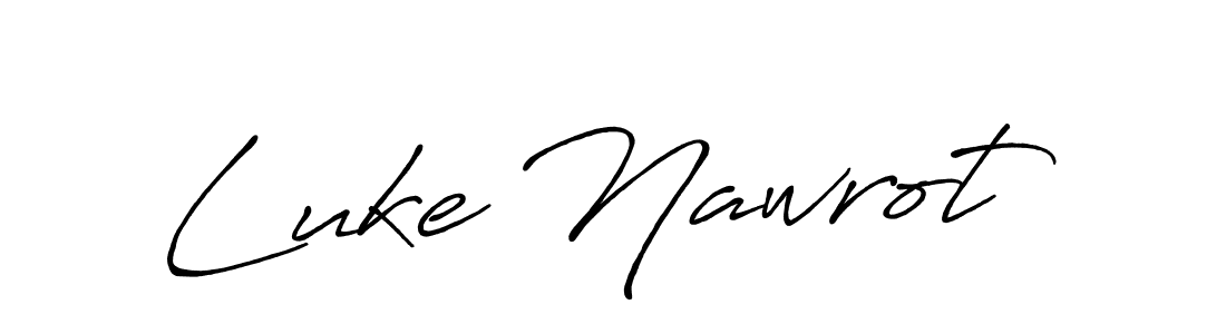 Use a signature maker to create a handwritten signature online. With this signature software, you can design (Antro_Vectra_Bolder) your own signature for name Luke Nawrot. Luke Nawrot signature style 7 images and pictures png