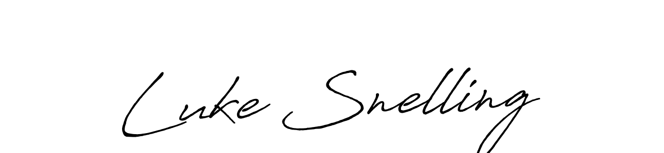 Luke Snelling stylish signature style. Best Handwritten Sign (Antro_Vectra_Bolder) for my name. Handwritten Signature Collection Ideas for my name Luke Snelling. Luke Snelling signature style 7 images and pictures png