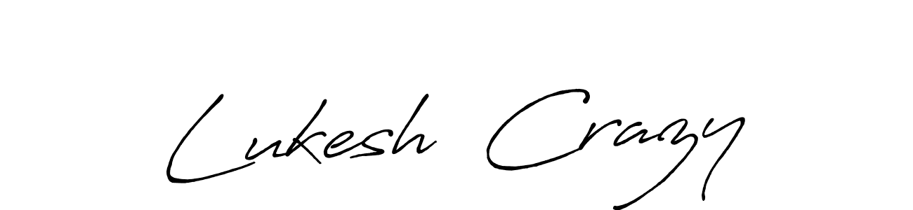 Use a signature maker to create a handwritten signature online. With this signature software, you can design (Antro_Vectra_Bolder) your own signature for name Lukesh  Crazy. Lukesh  Crazy signature style 7 images and pictures png