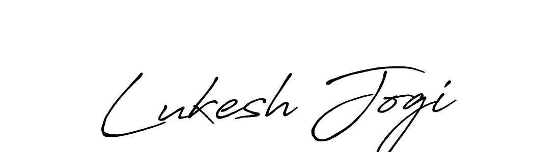 Lukesh Jogi stylish signature style. Best Handwritten Sign (Antro_Vectra_Bolder) for my name. Handwritten Signature Collection Ideas for my name Lukesh Jogi. Lukesh Jogi signature style 7 images and pictures png