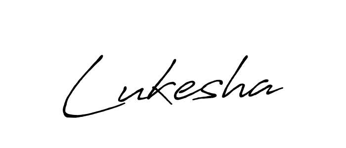 Create a beautiful signature design for name Lukesha. With this signature (Antro_Vectra_Bolder) fonts, you can make a handwritten signature for free. Lukesha signature style 7 images and pictures png